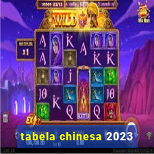 tabela chinesa 2023